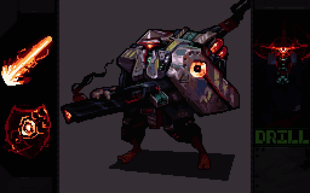 111Artificer's tweet photo. Militarized Shipbreaker #pixelart #Mecha https://t.co/e5zZLd1V11