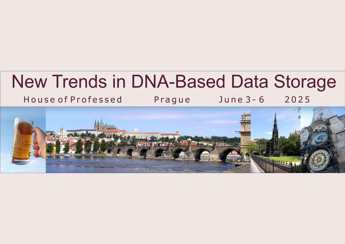 JHINST_Prague's tweet image. It is our great pleasure to invite you to attend the "New Trends in DNA-Based Data Storage" conference.
📍 "House of Professed" of the Charles University in Prague
📅 3.6. - 6.6.2025
👉 buff.ly/3WBjSww