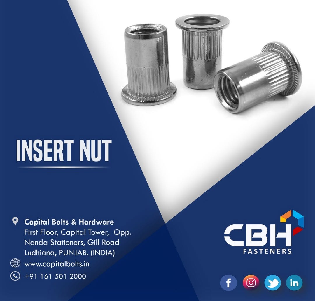 capital_bolts's tweet image. 🔩 Premium Insert Nuts for Strong &amp;amp; Reliable Fastening! 🔩
Enhance the durability of your products with high-quality insert nuts from CBH. Perfect for wood, plastic, and metal applications! ✅

📞 For more information, contact us at 98880 21000.

#InsertNuts #FastenerSolutions