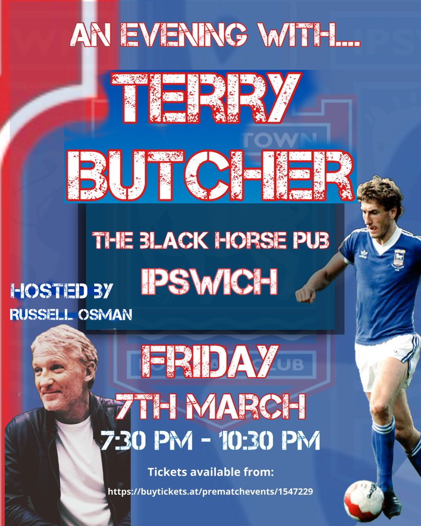 IP1Show's tweet image. 🔵⚪️Tickets selling out really fast for our event, so don’t miss out on what promises to be a class evening

Raffle, auction, cheap booze and the chance to see two of our club’s greatest players - get yourself a ticket asap!

buytickets.at/prematchevents…

#itfc #ipswichtown #ipswich