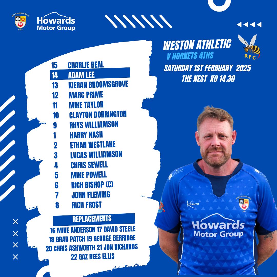 🏉 TEAM'S ARE UP 🏉

On Saturday, the 1st XV host @gordanorfc 14.30 ko.

While the United and Athletic make the short trip down the road to fancy @hornets_rfc 3s and 4s.

Swipe right to see who is involved 👉

Thanks as always to Howards and all our player sponsors!🤝