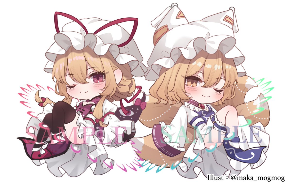 みにっな八雲家夫婦(ゆからん)💜💙
#東方Project