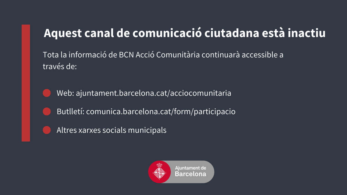 Acció Comunitària tweet media