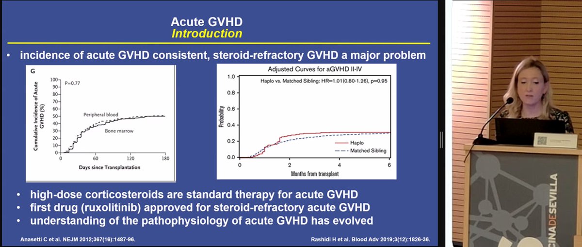 HematoHUVR's tweet photo. Dr Rafael Duarte, Dr @zina_peric and Dr Simón Méndez Ferrer present results in the prevention and management of long-term complications in patients and the role of the niche in HSCT in GvHD 
@HospitalPdH @UniRijeka @ibis_sevilla @sehh_es @GETH_info 
https://t.co/9LfmZ7OmYy https://t.co/3BVdFsAc7D
