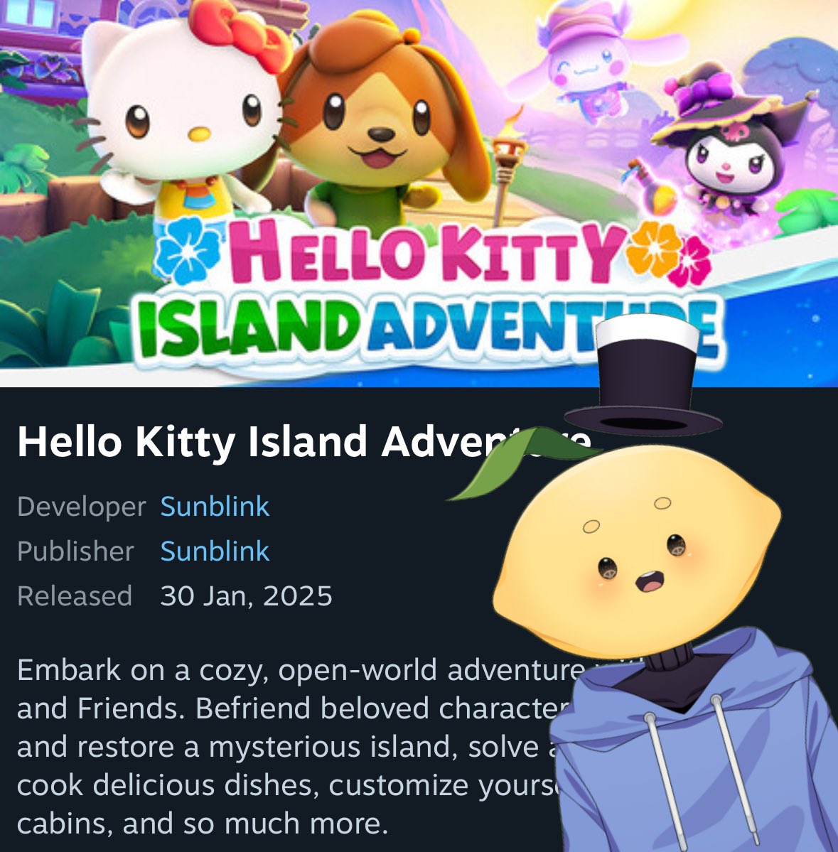 Giving away a copy of HELLO KITTY ISLAND ADVENTURE!! Since everyone wants one so bad~ I thought I’d give one away!! 

RULES 
- MUST HAVE A STEAM ACCOUNT 
- Like and Retweet 
- Follow ( optional ) 
- Reply with your favourite colour!