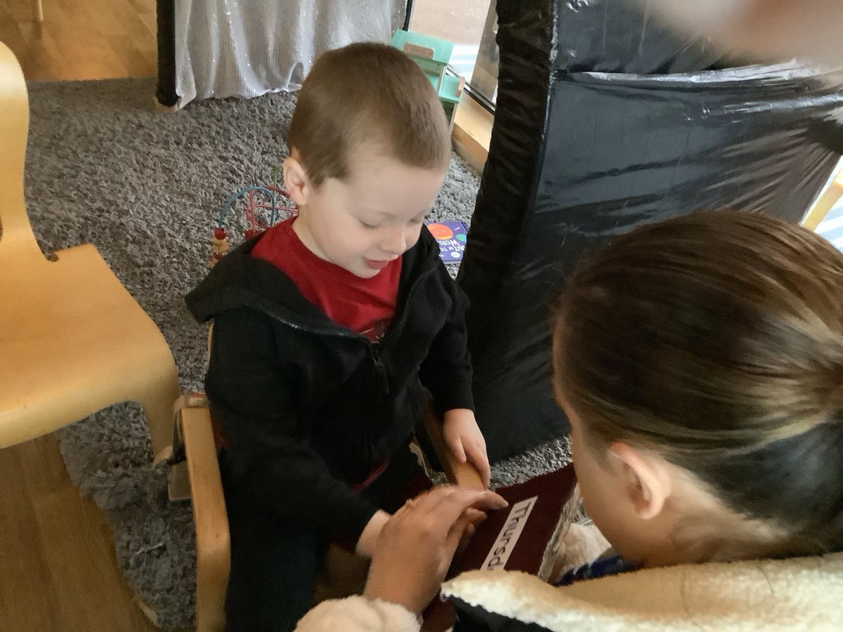 B has settled well into Texa playroom. He is enjoying welcome time with his new friends and exploring the puzzles in the environment! #transitions #newfriends #engagement