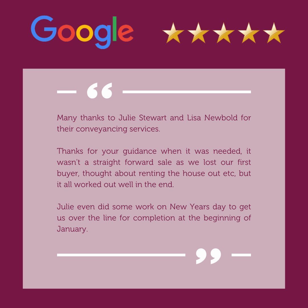 Great #feedback for our Swadlincote Conveyancing team 👏 #GoogleReview
