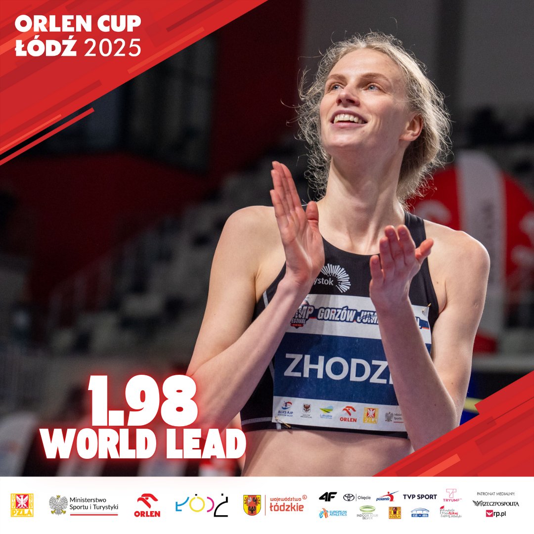 🤩 Tak skacze 𝗠𝗮𝗿𝗶𝗮 Ż𝗼𝗱𝘇𝗶𝗸 🇵🇱  W czwartek w Gorzowie Wlkp. Polka zaliczyła w skoku wzwyż 𝟭.𝟵𝟴 i została liderką światowych tabel 🔥

✊ Skok wzwyż kobiet do zobaczenia na ORLEN Cup 2025 👊

👉 Bilety👉 bit.ly/OrlenCup2025 💚

<a href="/Miasto_Lodz/">Łódź</a> <a href="/lodzkiePL/">Łódzkie dla Ciebie</a> <a href="/GrupaORLEN/">ORLEN</a>
