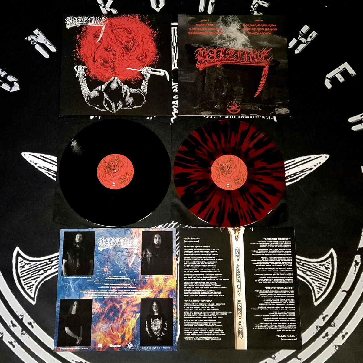 Iron BoneHead Productions (@boneheadiron) on Twitter photo OUT NOW!
BALEFIRE
(U.S.A.)
"Balefire" 12"MLP
MLP details:
- 350gsm Jacket with inside flooded in black and matt varnish
- 140g Black or Red/Black Splatter Vinyl
- 250gsm Art Paper Insert
- Limited to 300 copies (200x Black & 100x Splatter Vinyl)
Sound: ironboneheadproductions.bandcamp.com/album/balefire⦠OUT NOW!
BALEFIRE
(U.S.A.)
"Balefire" 12"MLP
MLP details:
- 350gsm Jacket with inside flooded in black and matt varnish
- 140g Black or Red/Black Splatter Vinyl
- 250gsm Art Paper Insert
- Limited to 300 copies (200x Black & 100x Splatter Vinyl)
Sound: ironboneheadproductions.bandcamp.com/album/balefireā¦