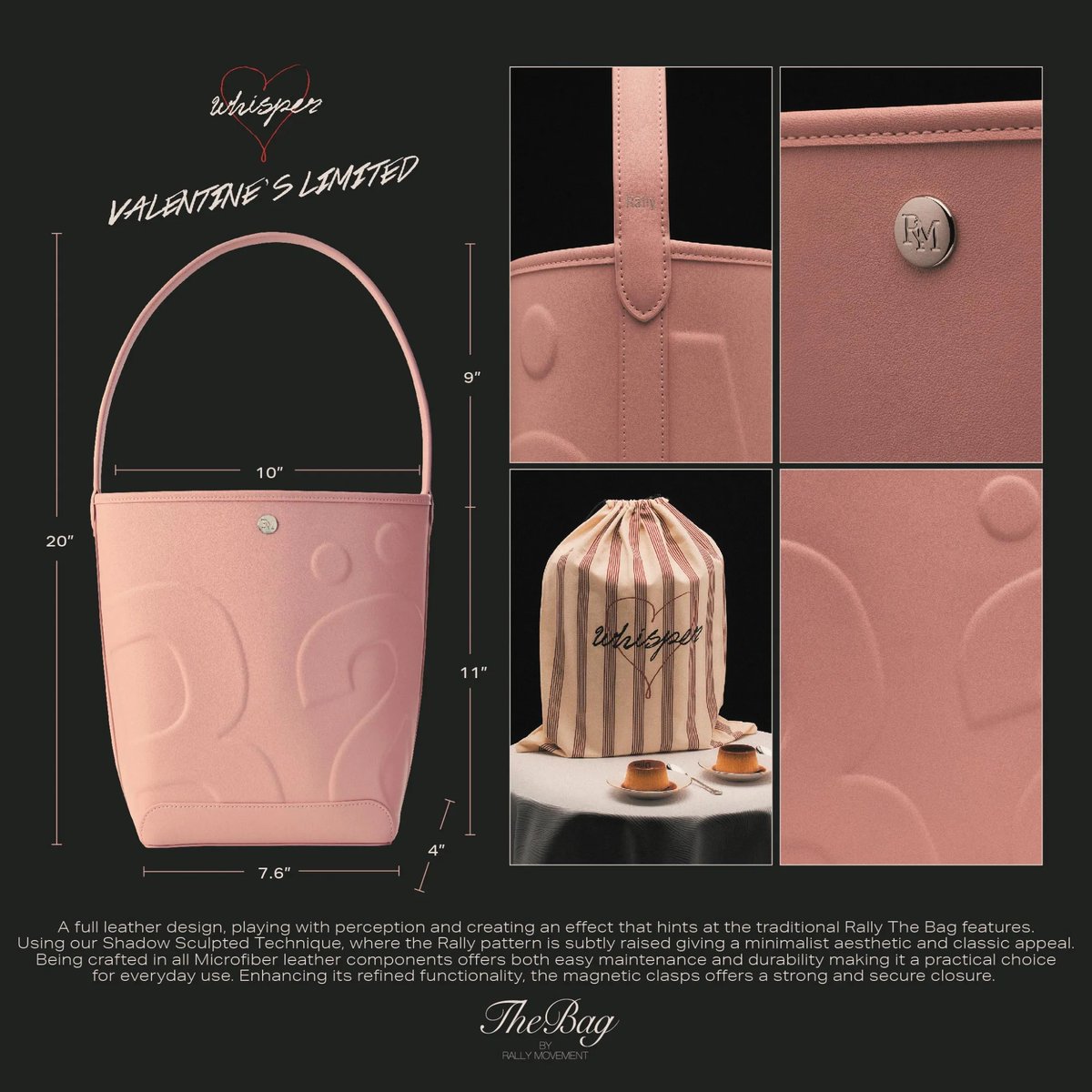 iamNakpaiya's tweet photo. Rally Movement อัพเดตหน้าลิ้ง Rally The Bag Whisper (Valentine's Limited) ละน้า 🤍
📆 วางขายวันที่ 04/02 เวลา 12:00 น.