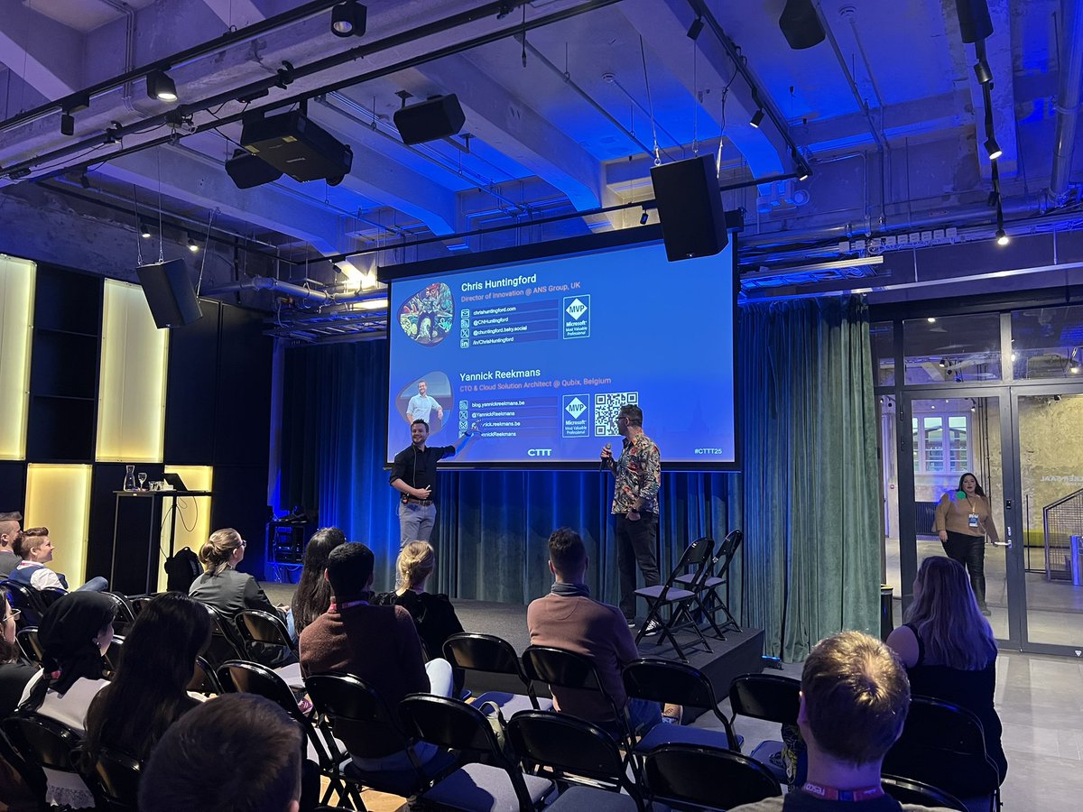 So there is already drama at the “Chris and Yannick Fight About AI” session at #CTTT25

🏎️ Who got stranded in the side of the road in Croatia while doing to a conf 

👀 Who looks better in their profile pic (each says the other) 

☠️ What in the hell does “Director of AI” mean?