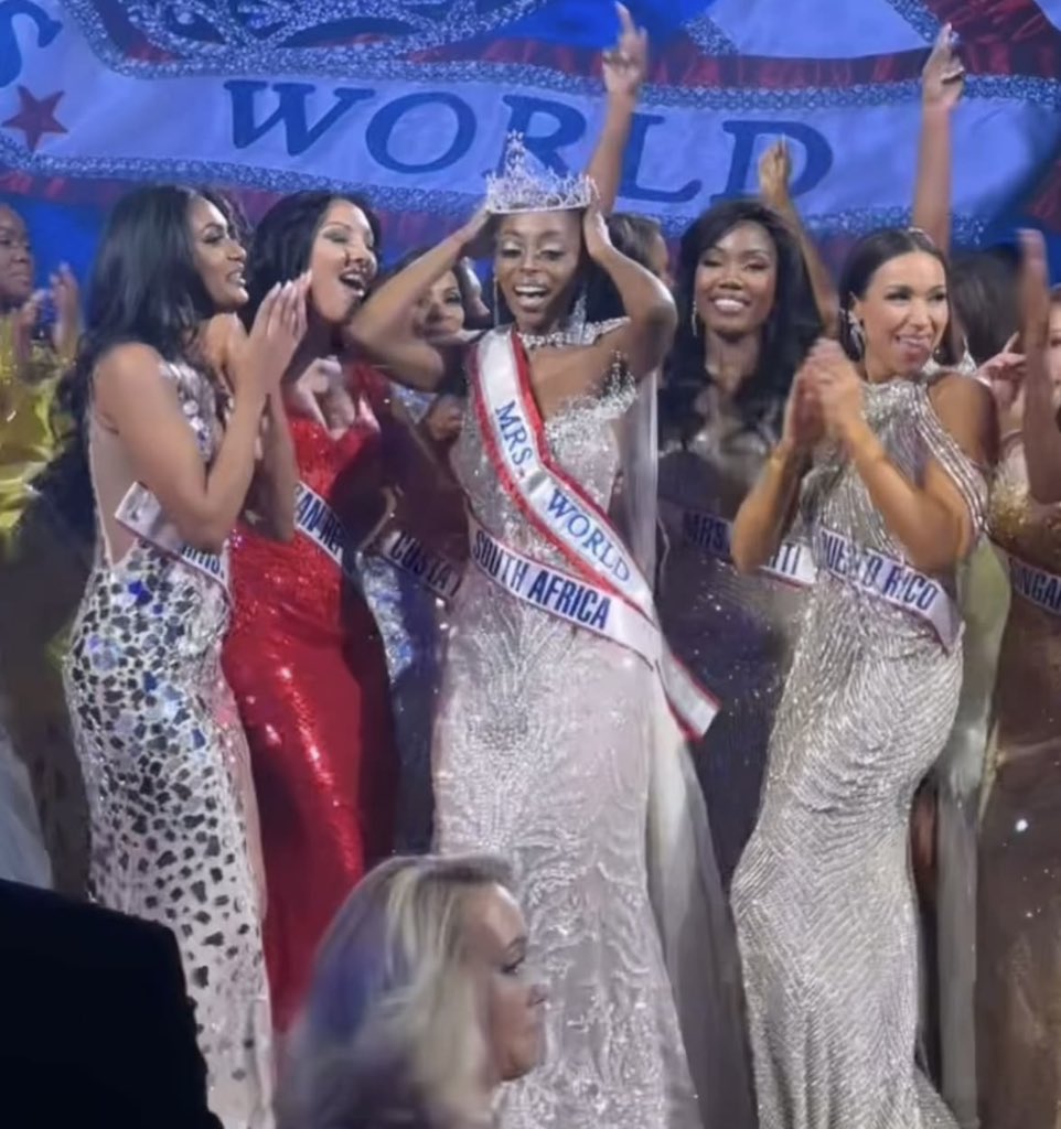 AfricaFactsZone's tweet image. South African Model, Tshego Gaelae has emerged as the winner of the Mrs World beauty pageant in USA.
