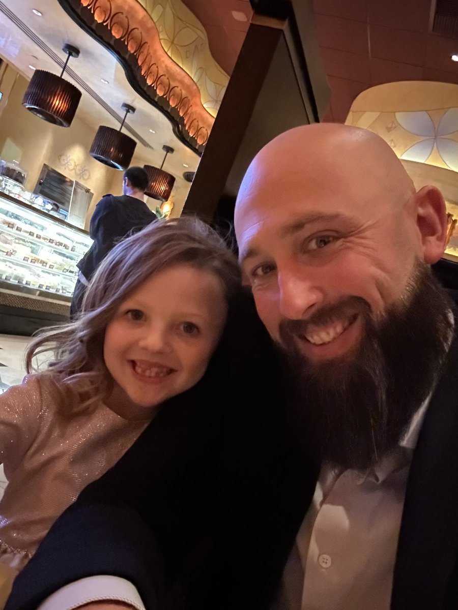 Daddy Daughter Dance at Arran’s school. Always one of the best nights of the year! 💃 🪩 🕺