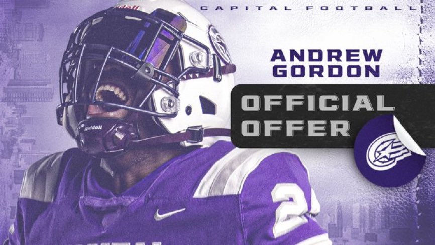 After a great conversation with <a href="/Coachcalexander/">Charles Alexander</a> i am blessed to receive another offer from <a href="/CapitalU_FB/">Capital University Football</a>
<a href="/CoachJ253/">Patrick Johnson</a>