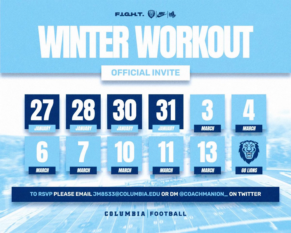 Marek Bollig (@marekbollig) on Twitter photo Thank you <a href="/Coach_Skjold/">Greg Skjold</a> for the invite to <a href="/CULionsFB/">Columbia Football</a> winter workouts. Hoping to get out to NYC for a session. Thank you <a href="/Coach_Skjold/">Greg Skjold</a> for the invite to <a href="/CULionsFB/">Columbia Football</a> winter workouts. Hoping to get out to NYC for a session.
