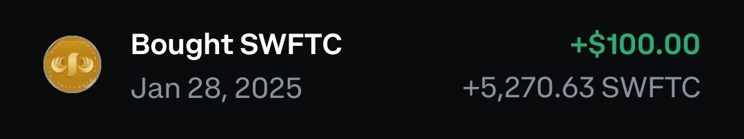 600lbs2Beast's tweet photo. @economyninja Heck yea! I already bought $100 of $SWFTC 2 days ago! Guess I'll be adding more soon! 🥷🏻 https://t.co/j5pyPP1EoM