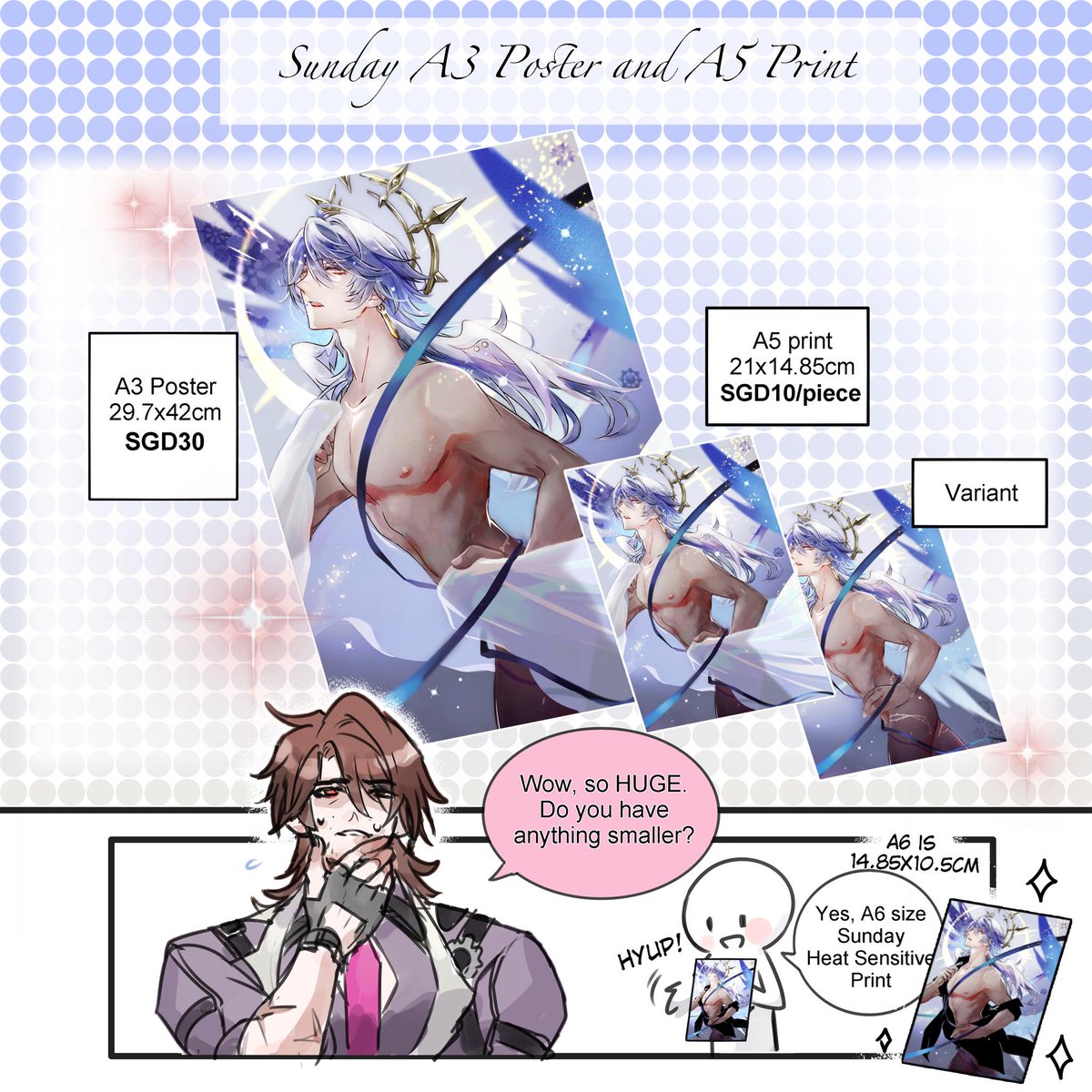 Hanami Mkt Catalogue Part 1
I will be boothing at @HanamiMkt next Sunday!
#hanamimkt #hanamimkt2025 #HonkaiStarRail #honkaistarrailfanart
