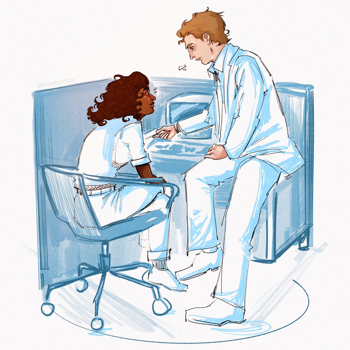 bearrboness's tweet image. There is sydcarmy everywhere for those with eyes to see 
#sydcarmy #fanart #Severance