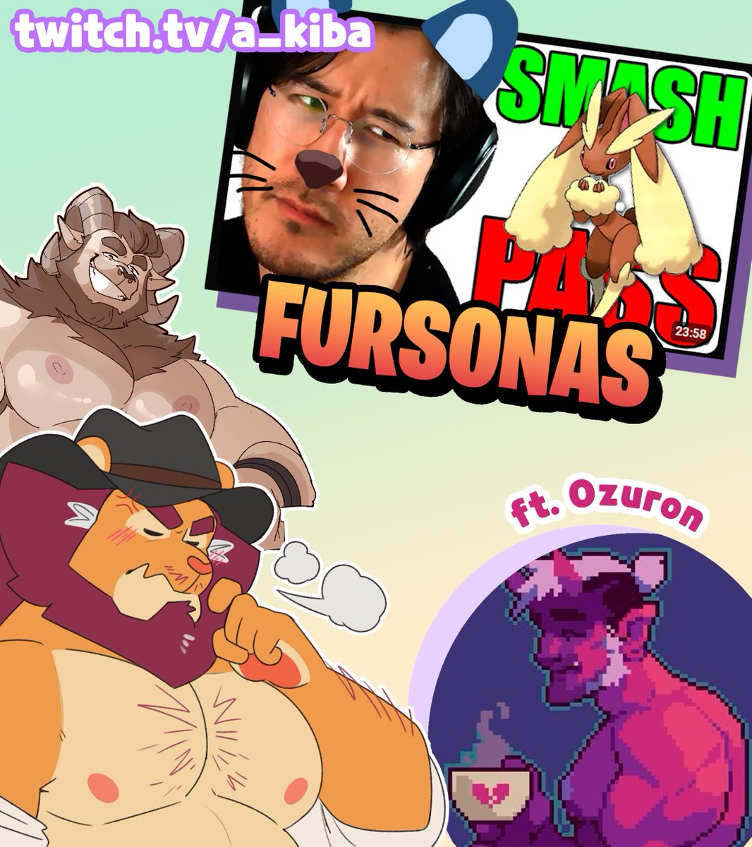 [ESP]
Dejen una ref de su fursona (SFW) si quieren jugar a un Smash o Pass que vamos a hacer el sábado en chupistream! :3

[ENG] leave a ref of your sona (SFW) if you wanna join a Smash or Pass game we'll be doing this saturday on stream! :3