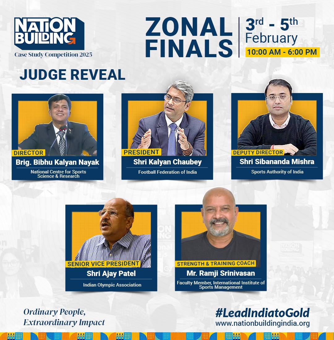 Build__Nation's tweet photo. We are pleased to reveal the esteemed Panel of Judges for the Zonal Finals of NationBuilding Case Study Competition 2025 🏆

Swipe right to see the powerhouse panel of judges🏅

#OrdinaryPeopleExtraordinaryImpact https://t.co/hH5imOlTmr