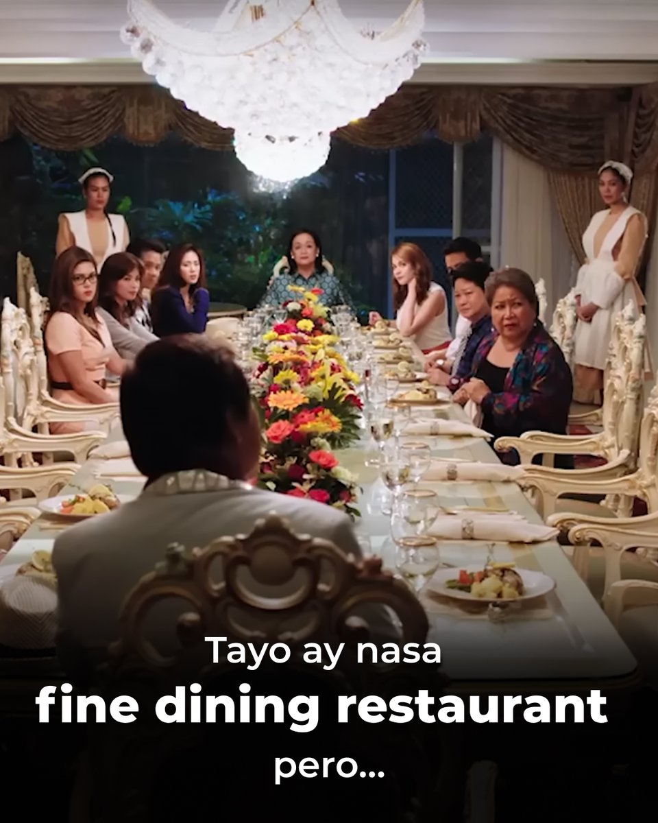 ABSCBN's tweet image. TAMA? 🍽️

#StartingOverAgain #FourSistersAndAWedding #TheThirdParty #AngDalawangMrsReyes

bit.ly/StarCinemaMovi…