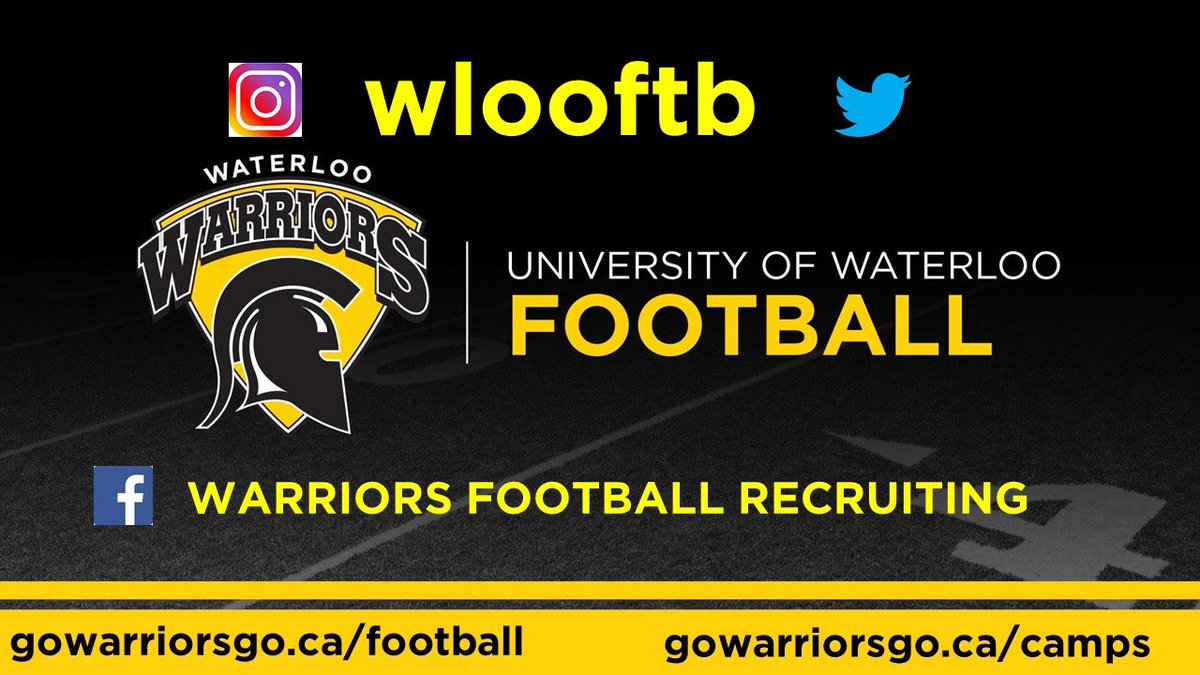 Thank you to <a href="/WlooFTB/">Waterloo Warriors Football</a> and <a href="/bertwarriorfbal/">Chris Bertoia</a> for the personal invitation to their big man elite camp on February 23