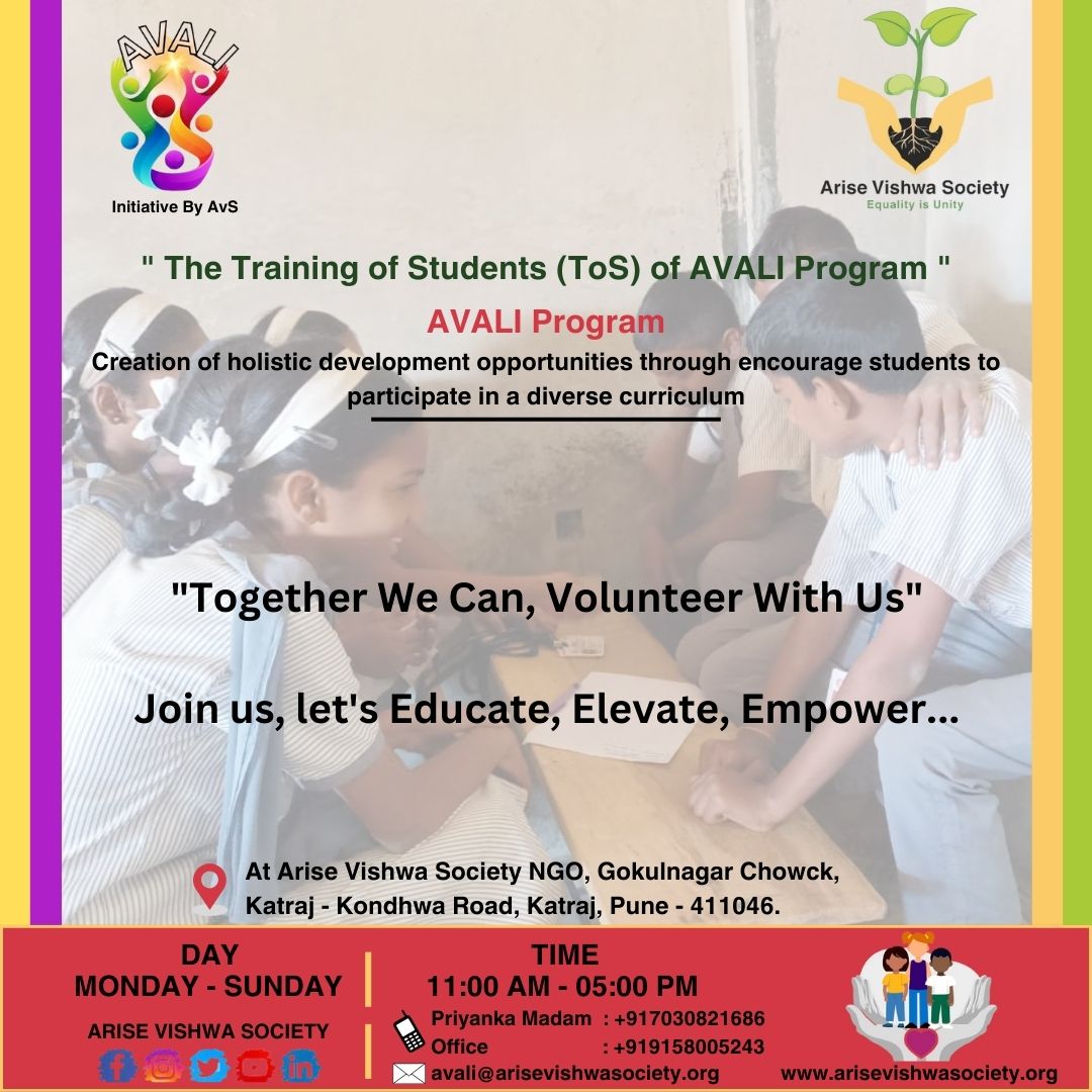 AriseVishwa's tweet photo. Hello
Every child deserves to thrive. Join us in supporting holistic education.
Get Involved
https://t.co/vlHqmc1iqB
#AVALIProgram #AriseVishwaSocietyNGO #EmpoweringStudents #LearningForLife #BeTheChange #HolisticEducation #Volunteer https://t.co/WicIuFdSIT