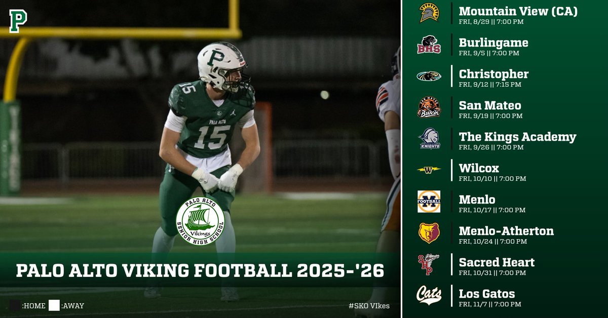FootballPaly's tweet photo. Schedule Drop 2025 https://t.co/EF1uoHBVoB