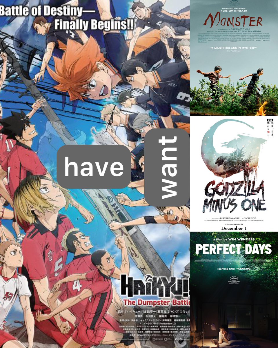 CLOUD9lNE's tweet photo. wtt / lft / wts | jff tickets 🎬

have: two (2) haikyuu!! the dumpster battle
📍 shangri-la, feb 02 (sun) @ 11am

want: two (2) perfect days / godzilla / monster
🎟️ prefer fri / weekend sched

💌 dm for offers ! 

🏷️ japan film festival 2025 foundation tix  #JFManila #JFF2025PH https://t.co/MC9JAlto2b