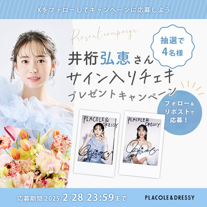 井桁弘恵 サイン入りチェキ