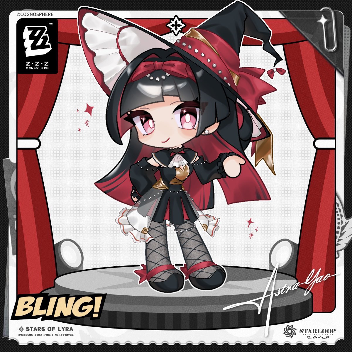 魔女っ子役のアストラ・ヤオ🖤
#ゼンゼロ  #アストラ衣装デザイン