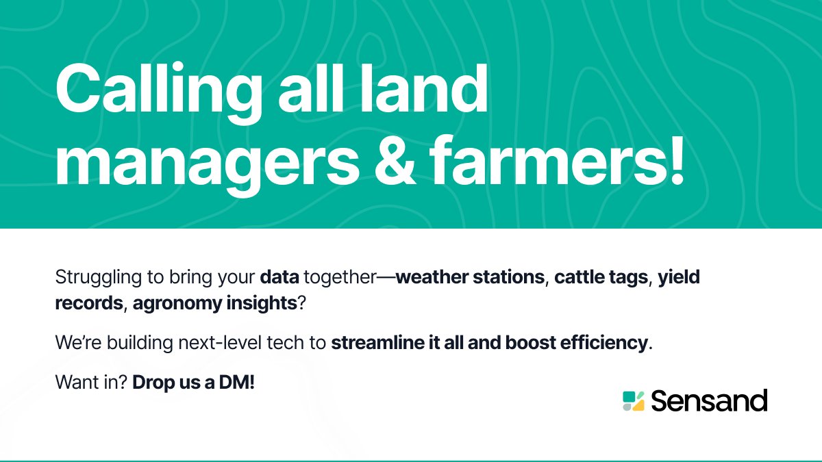 🌾Land managers &amp; farmers—this one's for you! 

Ready to simplify land management? Drop us a DM!
#LandManagement #AgTech #FarmTech  #Sensand