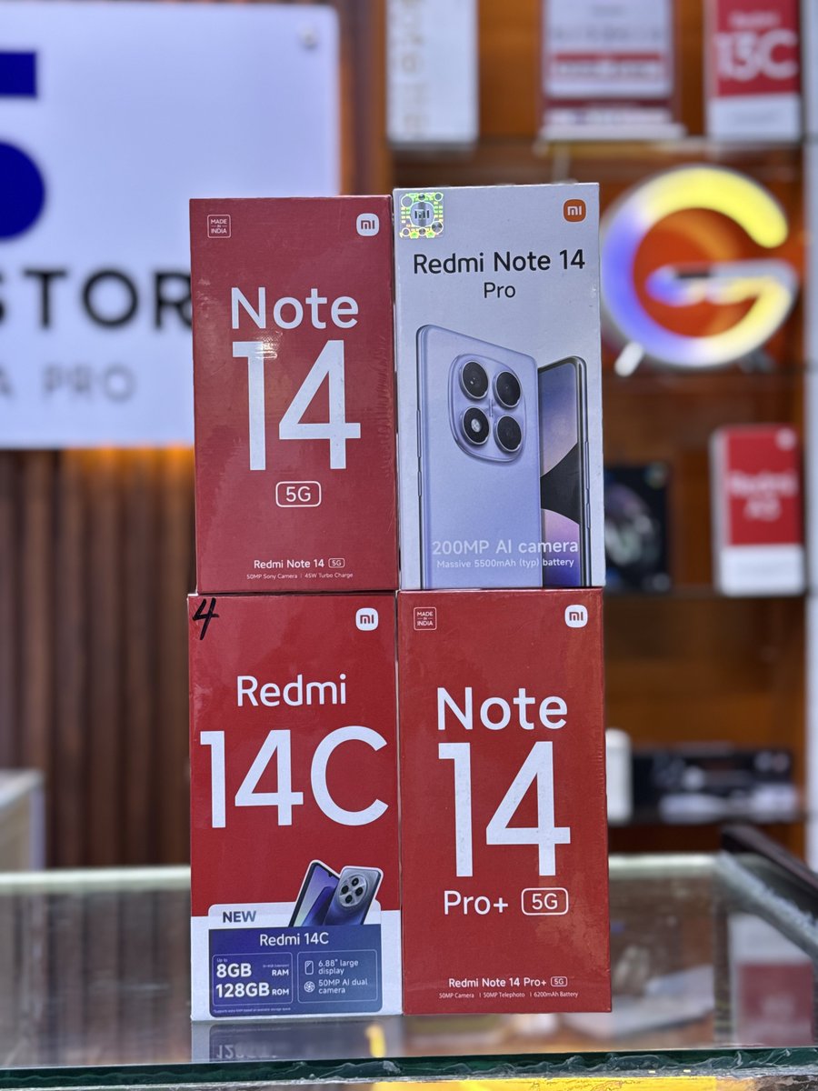 NjiwaFLow's tweet image. 💨 XIAOMI MPYA ✅

▪️Redmi A3x (3+64) - 230K
▪️Redmi A3 (3+64) - 250K
▪️Redmi 13C (8+256) - 359K
▪️Redmi 14C (8+128) - 310K
▪️Redmi 14C (12+128) - 350K
▪️Redmi 14C (16+256) - 400K
▪️Note 12 (8+256) - 450K
▪️Note 13 (8+128) - 450K
▪️Note 13 (8+256) - 550K
▪️Note 13 Pro (8+256) -…