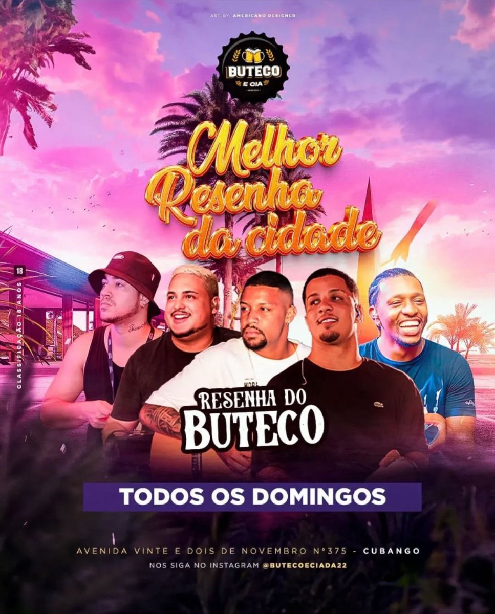 Melhor Resenha da Cidade
Todos os domingos!!!
🔺Aluguel de narguilé .
🔺Camarotes disponíveis .
🔺Entrada 0800 a noite toda.
#nikit #niteroi #resenha #cerveja #22
#butecoeciada22 #cubango #domingão