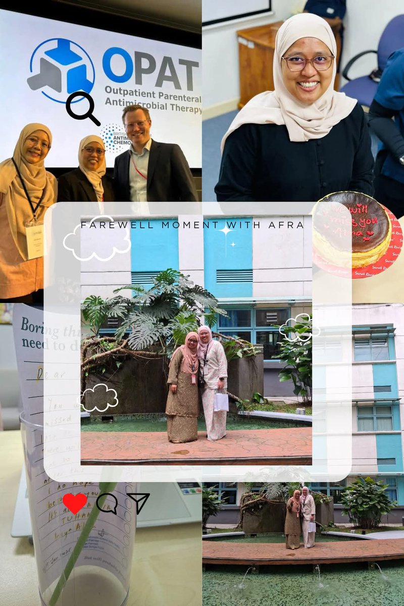 Dr Syamhanin Adnan (@drsyamhanin) on Twitter photo AMS was not fated for her; I bring her in when Datuk <a href="/chriskc_Lee/">Christopher Lee</a> approach me for OPAT. She's at the peak of her career when she was invited by <a href="/MGilchrist123/">Mark Gilchrist</a> to speak at OPAT conference last November before we received the news.
Farewell dear <a href="/afranahdia/">afra MN</a>. You will be missed. AMS was not fated for her; I bring her in when Datuk <a href="/chriskc_Lee/">Christopher Lee</a> approach me for OPAT. She's at the peak of her career when she was invited by <a href="/MGilchrist123/">Mark Gilchrist</a> to speak at OPAT conference last November before we received the news.
Farewell dear <a href="/afranahdia/">afra MN</a>. You will be missed.