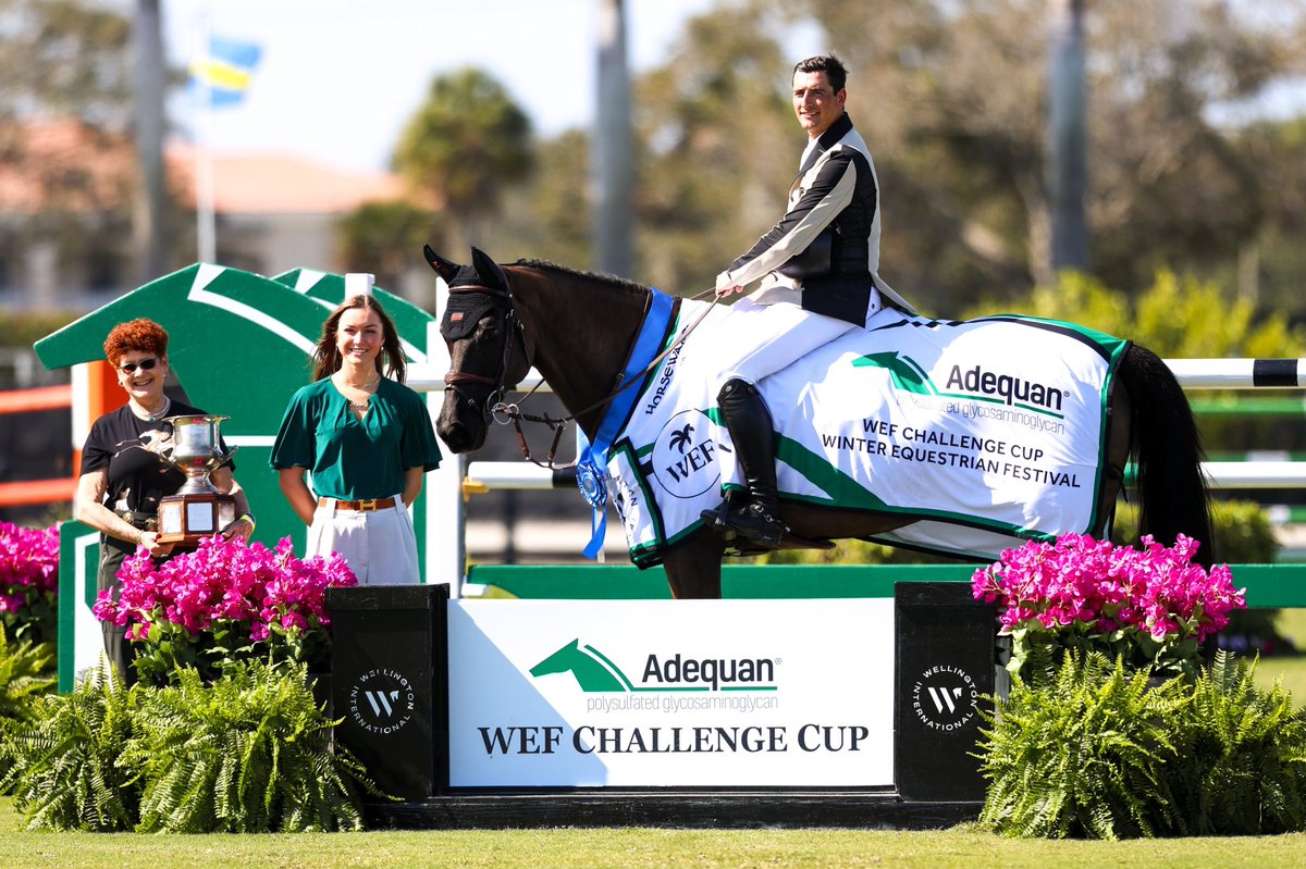 Nicola Philippaerts and Derby de Riverland Back on Top in Adequan® CSI4* WEF Challenge Cup.

Read the Competition Update: 

bit.ly/4hbAIua