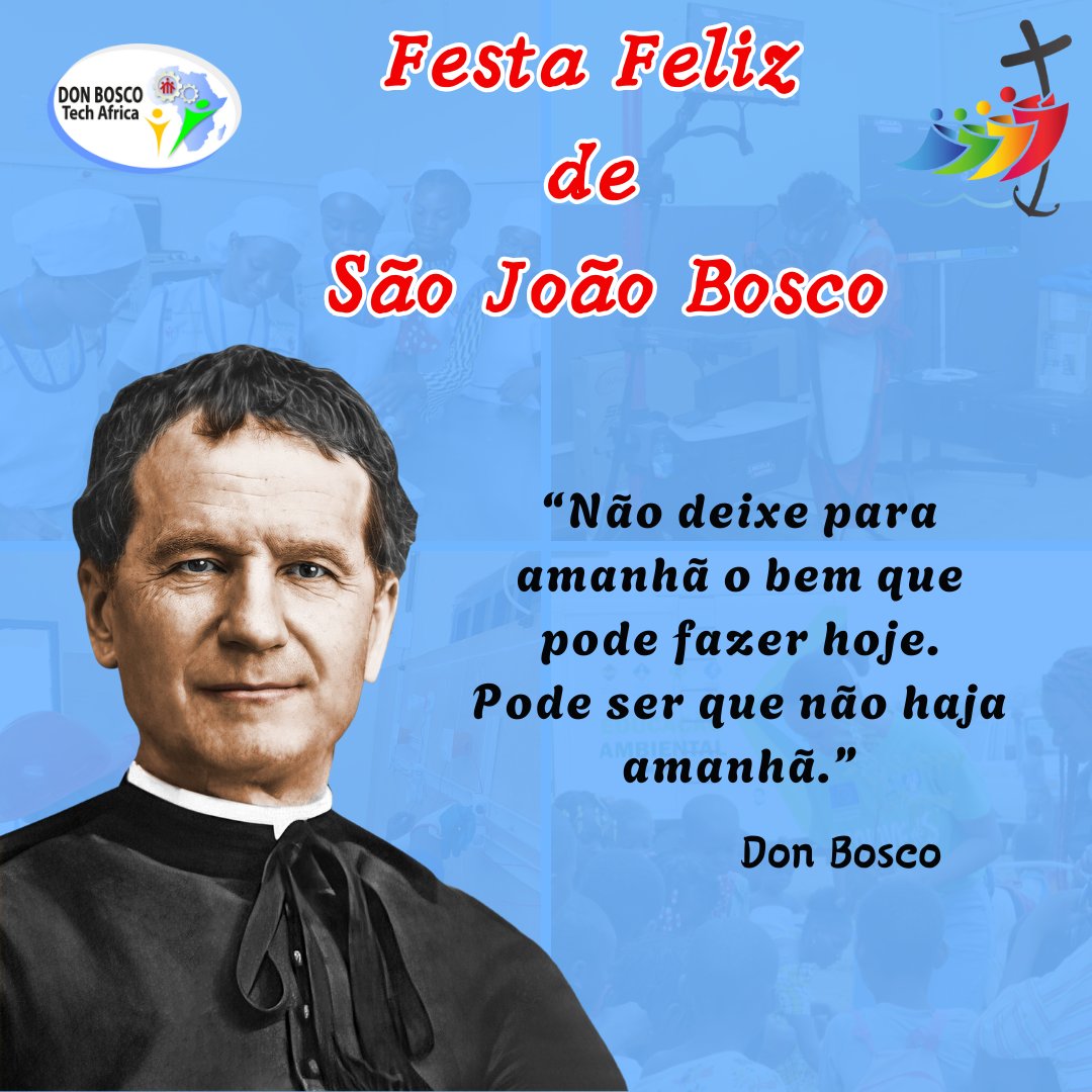 Happy Feast of St. John Bosco
Feliz festa de São João Bosco
Bonne fête de Saint Jean
#DonBoscoFeast #Donbosco #fatheroftheyouth