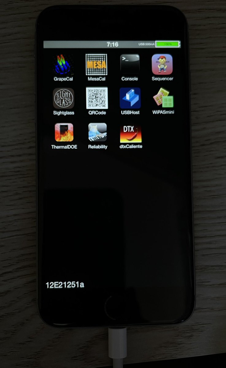 BlacktailKita 12E21251a NonUI booted on an iPhone 6. Touch for this build does not work even after adding MultiTouch drivers to /usr/share/firmware/multitouch, if anyone has any ideas on how to fix this please let me know. #AppleInternal