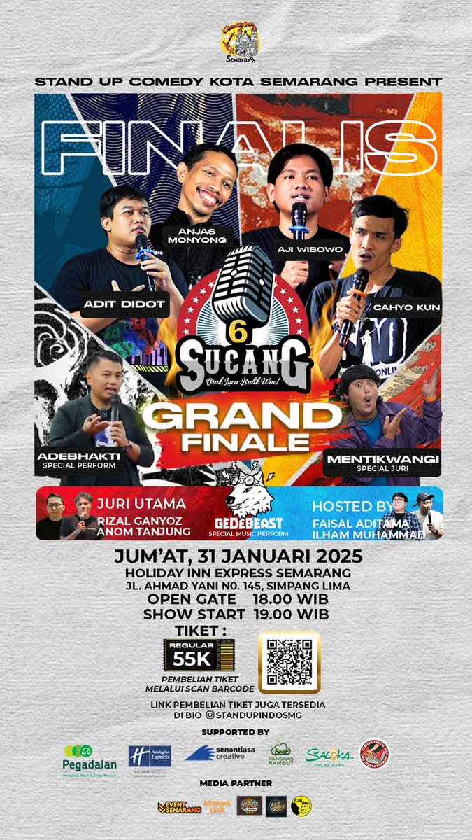 Pas ngecek tanggalan,ternyata hari ini bakal ada ledakan tawa sob,ayo sob jadi saksi sejarah siapa yang bakal juara👍😁