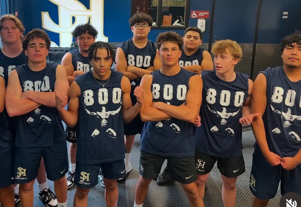 Ryan Matheson (@ryan_matheson08) on Twitter photo Max day!
Class of 2027 WR
BENCH-225lbs for 7 Reps ✅
CLEAN-225lbs for 8 Reps ✅
<a href="/FrithRobert/">Robert Frith</a> <a href="/sjhhsfootball/">SJH Football</a> <a href="/CoachPSilvey/">Pete Silvey</a> <a href="/CoachBradCurtis/">Brad Curtis</a> Max day!
Class of 2027 WR
BENCH-225lbs for 7 Reps ✅
CLEAN-225lbs for 8 Reps ✅
<a href="/FrithRobert/">Robert Frith</a> <a href="/sjhhsfootball/">SJH Football</a> <a href="/CoachPSilvey/">Pete Silvey</a> <a href="/CoachBradCurtis/">Brad Curtis</a>