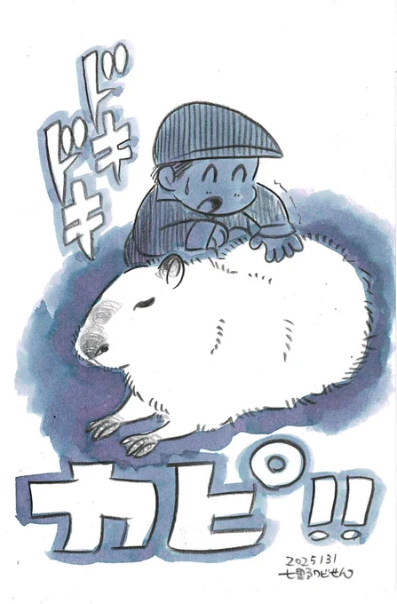 カピを触りました 