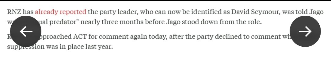 FrankMcRae's tweet photo. Holy shit David Seymour kept Tim Jago on as party president for THREE MONTHS after being told he had sexually abused children https://t.co/VJ4iPpah8c