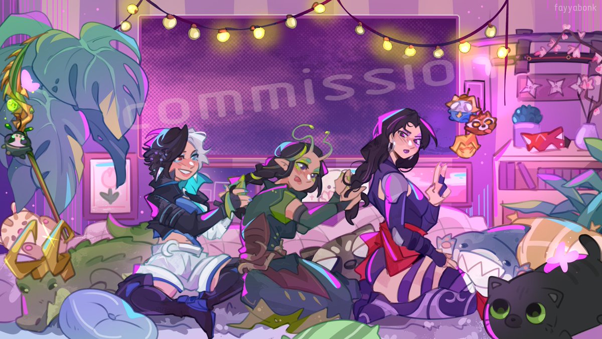 AWESOME commission i made for <a href="/Aramori_/">sen aramori</a> 
thank you!!

#MarvelRivals #LunaSnow #Mantis #Psylocke