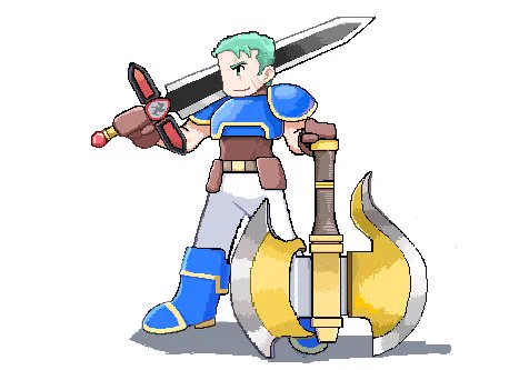 ドット絵試作ゲーム画面のイラストみたいな感じで楽しい!でも時間かかる! 