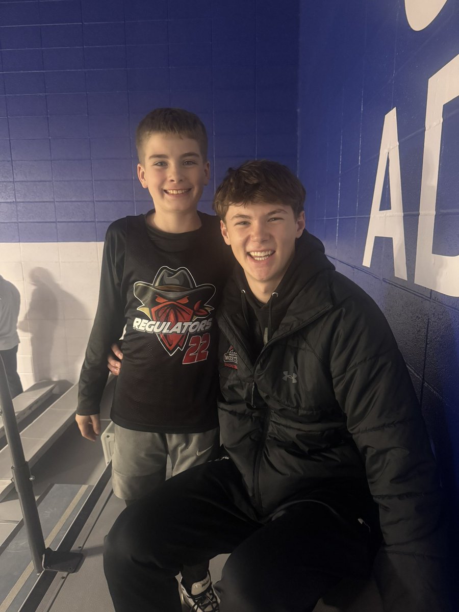 Troy ran into his buddy <a href="/cael_murgel/">Cael Murgel</a> today. But the best part was the <a href="/MontanaWestern/">Montana Western</a> Dawgs take home the win! 
<a href="/MTtroystrong/">Callie Ross</a>