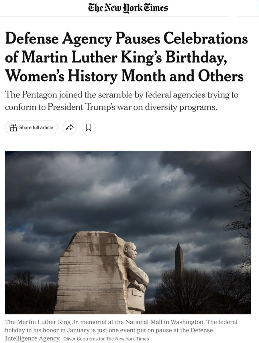 TalbertSwan's tweet photo. This is what Snoop Dogg performed for. This is what Byron Donalds tap danced for. This is what every Black Trump voter cooned for—selling out their own people for a seat at the oppressor’s table, only to get crumbs and a slap in the face. Trump told y’all he was coming for DEI, affirmative action, and civil rights—and y’all still put on the cape for white supremacy. Now, the Pentagon has paused Black History Month, MLK Day observances, and Juneteenth recognitions, all because y’all helped put a racist back in power. Hope y’all enjoy those bootlicking benefits—oh wait, there aren’t any. 

#Sellouts 
#SelfHatred 
#TrumpsNegroes 
#AntiBlackness