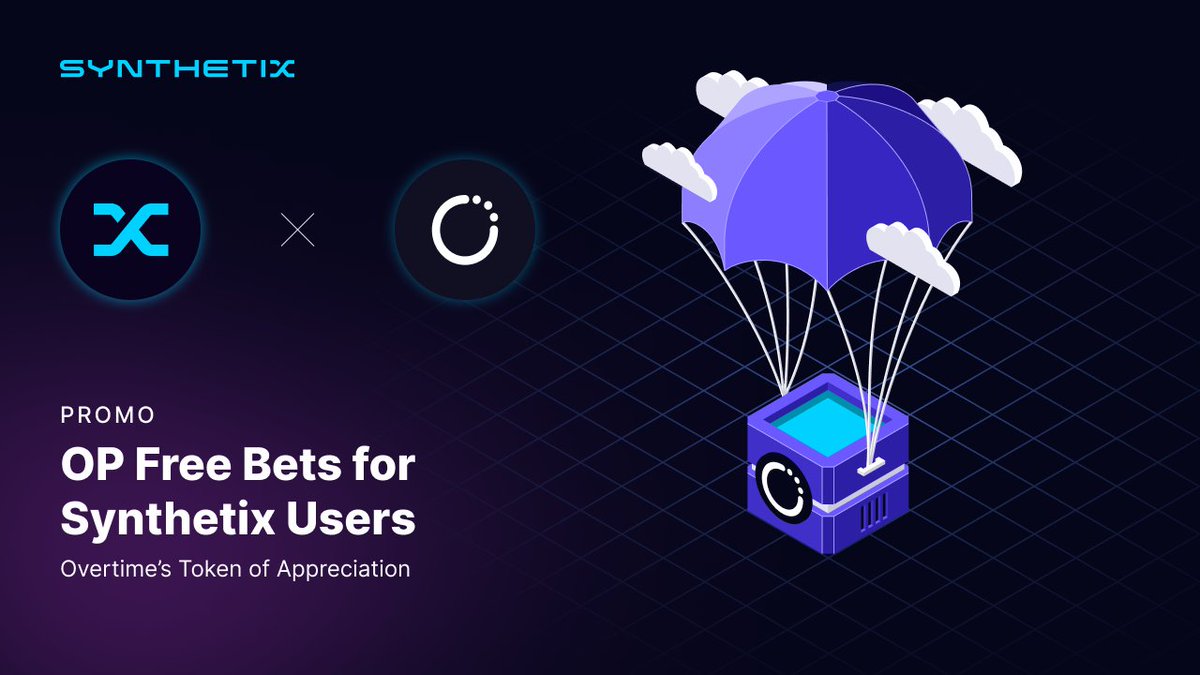 You asked for more Free Bets with @OvertimeMarkets. We have you covered!  Try Synthetix Leveraged Tokens and claim yours. 🧵 🔽