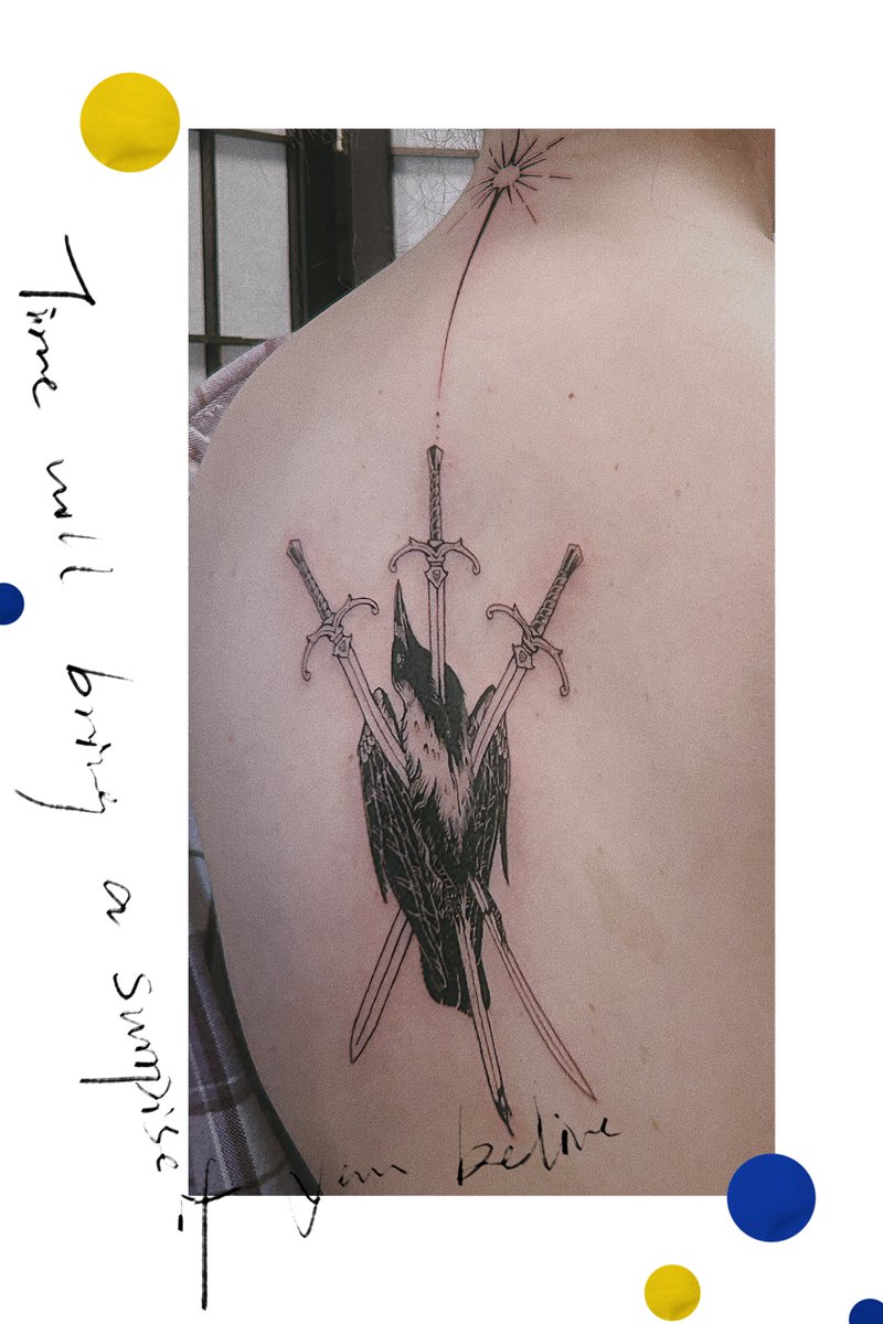 New tatt!!!🐦‍⬛ 