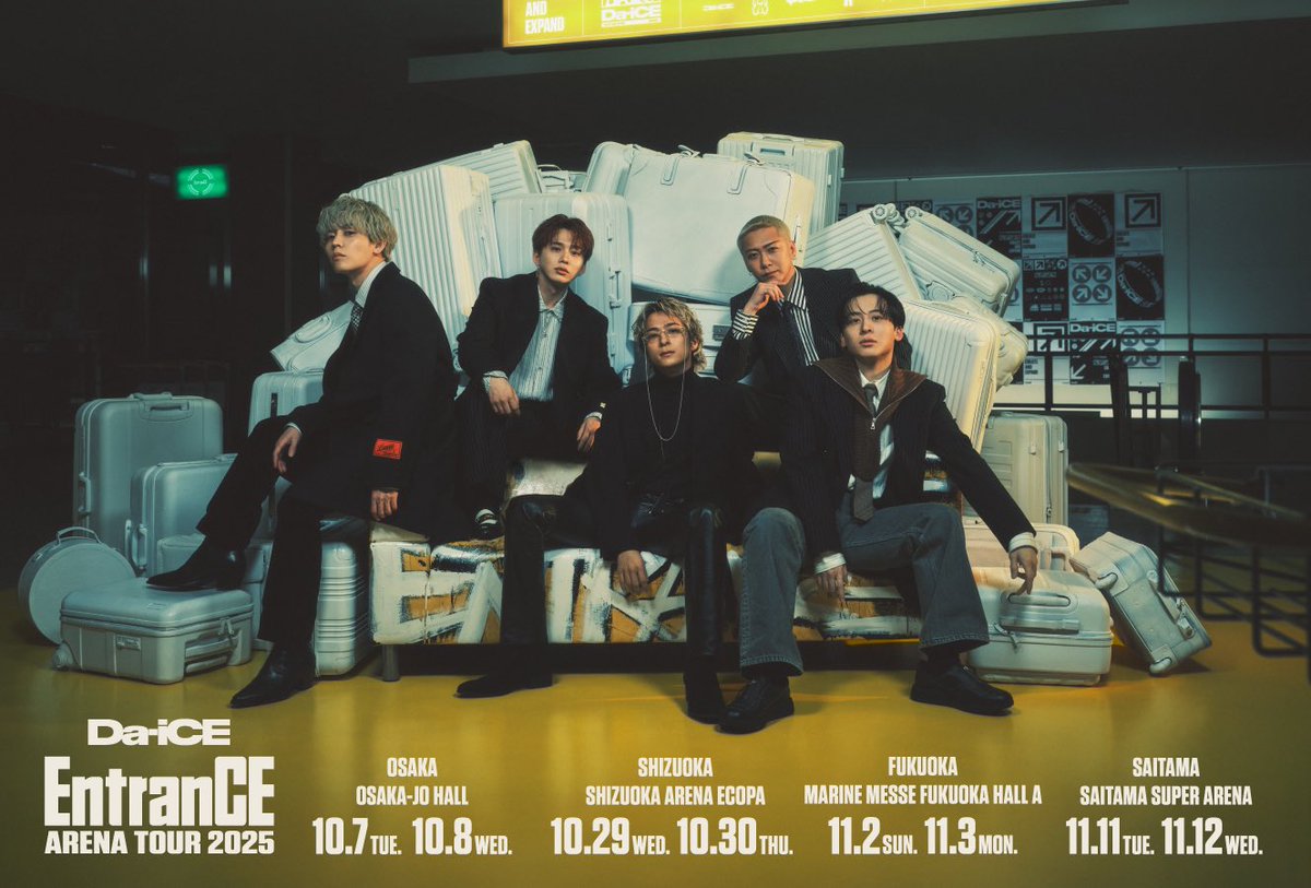 チケット情報】 「Da-iCE ARENA TOUR 2025 -EntranCE-」 本日よりa-i