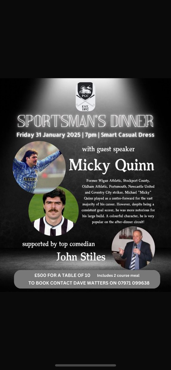 Sell out crowed tonight for <a href="/PrestonGolfClub/">Preston Golf Club</a> annual sportsman’s dinner